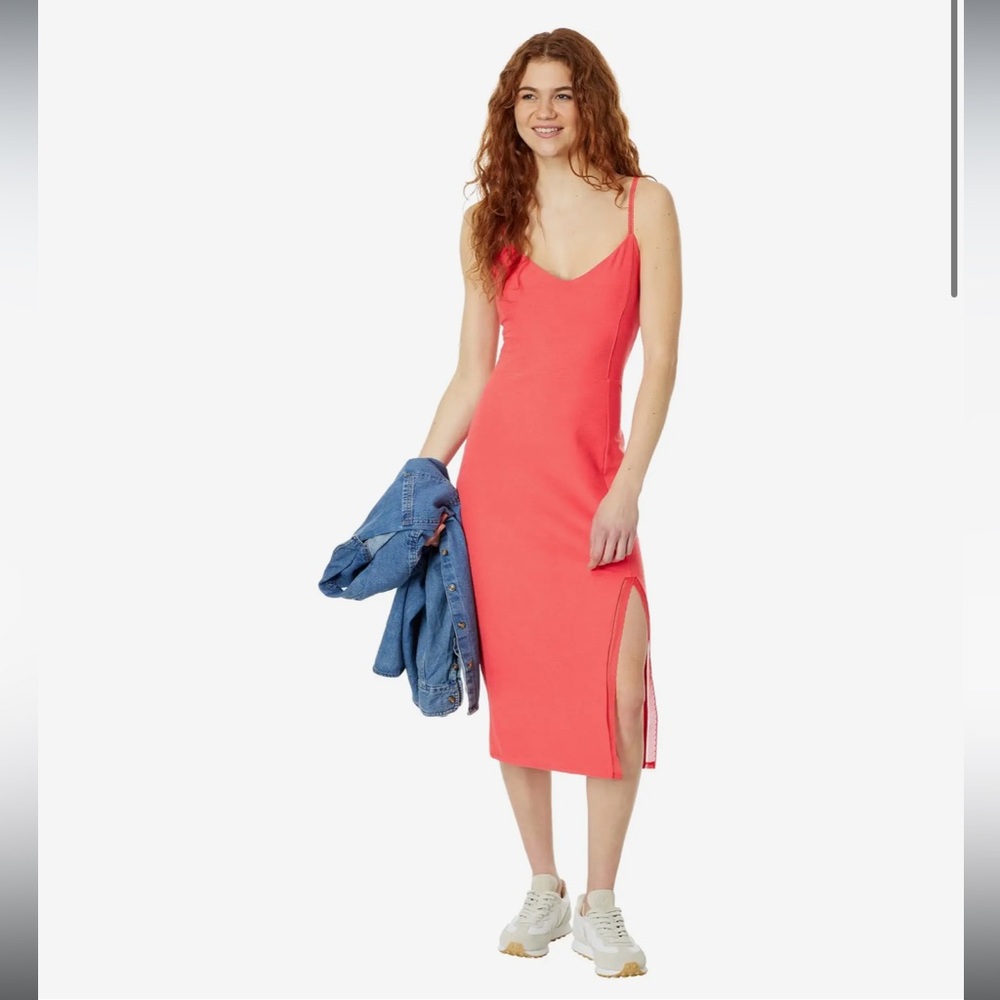 Beyond Yoga Spacedye Allure Midi Dress Red Ash Heather M Brand new/never worn